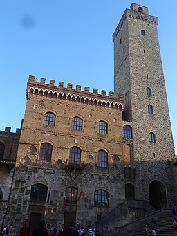 La Manhattan Medievale - town hall of  San Gimignano